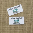 Этикетки для глажки по индивидуальному заказу, логотип или текст, персонализированный бренд, этикетки для одежды, ручная работа, этикетка для глажки утюгом (YT187), 80 шт.