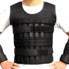 35 кг77lbs пустой вес жилет Боксерский Тренировочный Регулируемый хвостовик запястья обертывания Бег упражнения Кроссфит Swat загрузка веса жилет