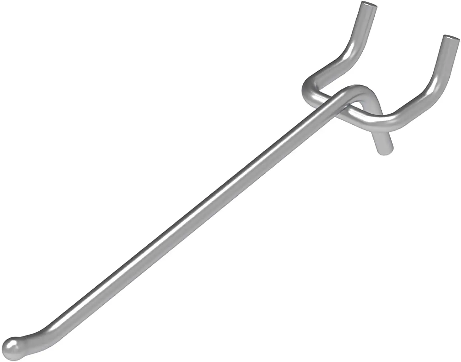 

POETISKE Peg Hooks Super Heavy Duty 0.204" Diameter Metal Display Hooks with Ball Assortment Sturdy Fits 1/4” Pegboard Garage St