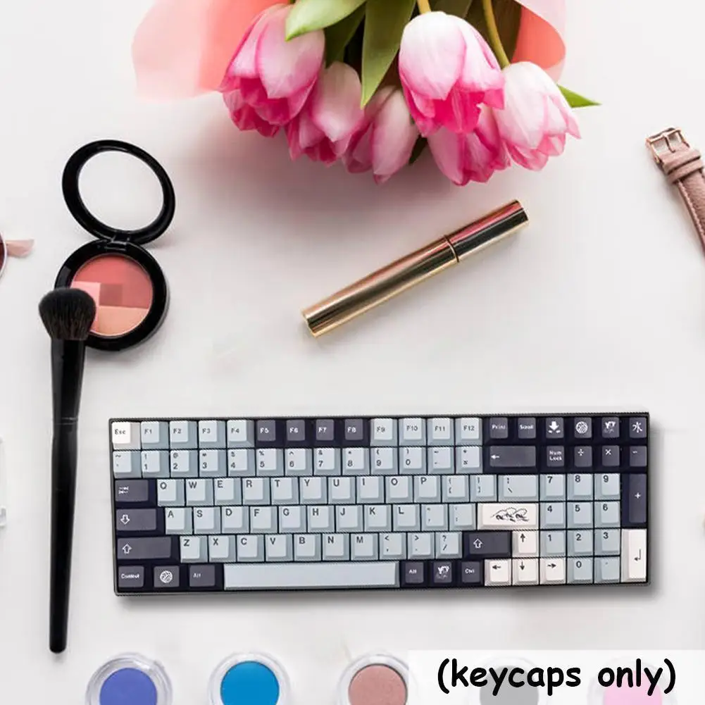 

136 Keys GMK Mizu Keycaps PBT Sublimation Key-Cap For MX Switch Mechanical Keyboard Profile Keycaps B4D7