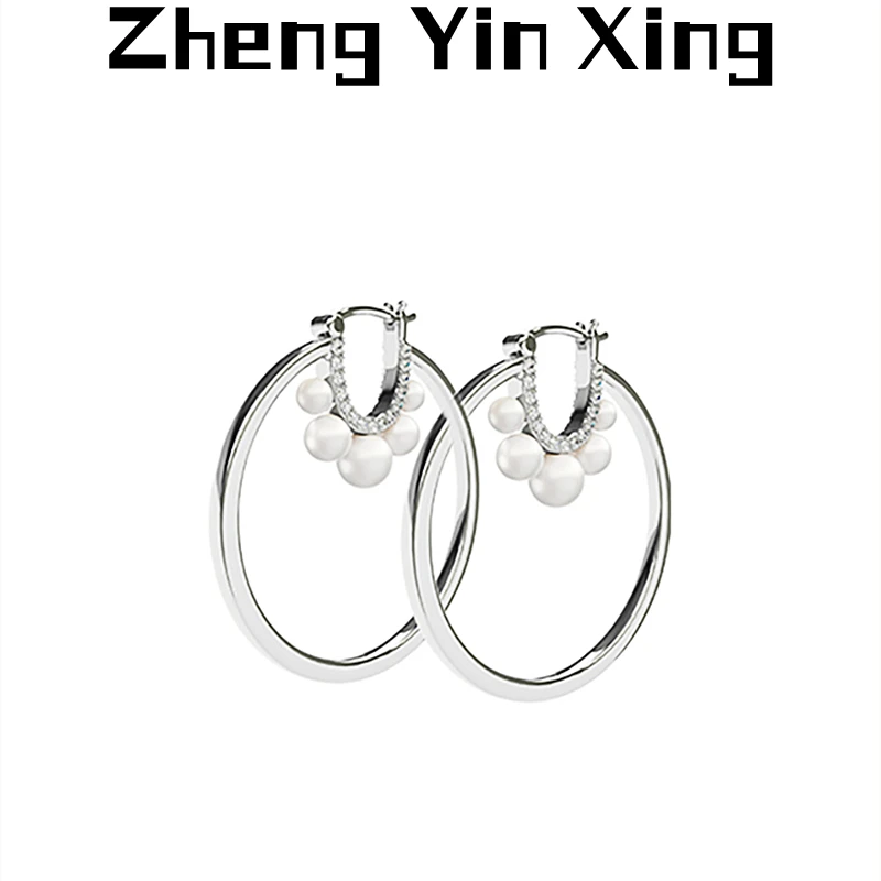 

925 Sterling Silver Creative Small Pearl Earrings Original Designer High-quality Temperament Silver Jewelry Wholesale