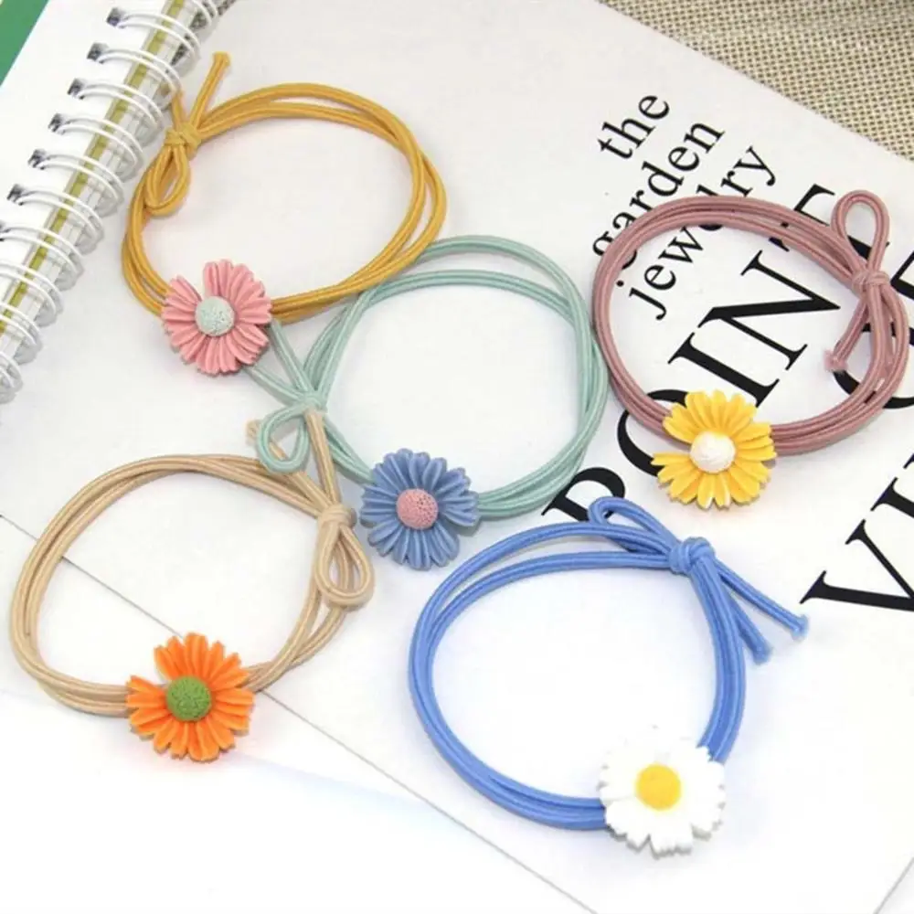 

1pc Little Daisy Flower Hair Band Korean Lovely Little Girl Child Hair Rope Rubber Elastic Band Fashion Hair Ornaments