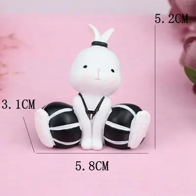 Kawaii с милым кроликом; сказочный сад, миниатюра фигурки моды стол служебный автомобиль аксессуары для украшения дома, рождественский подарок для девочек - Цвет: H