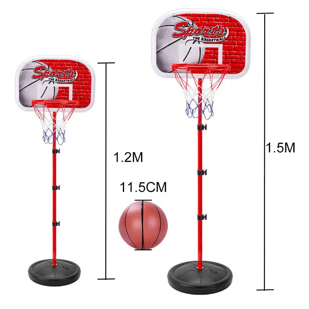 

Adjustable Height Basketball Hoop Stand Boys Children Ball Sport Game Toy Set