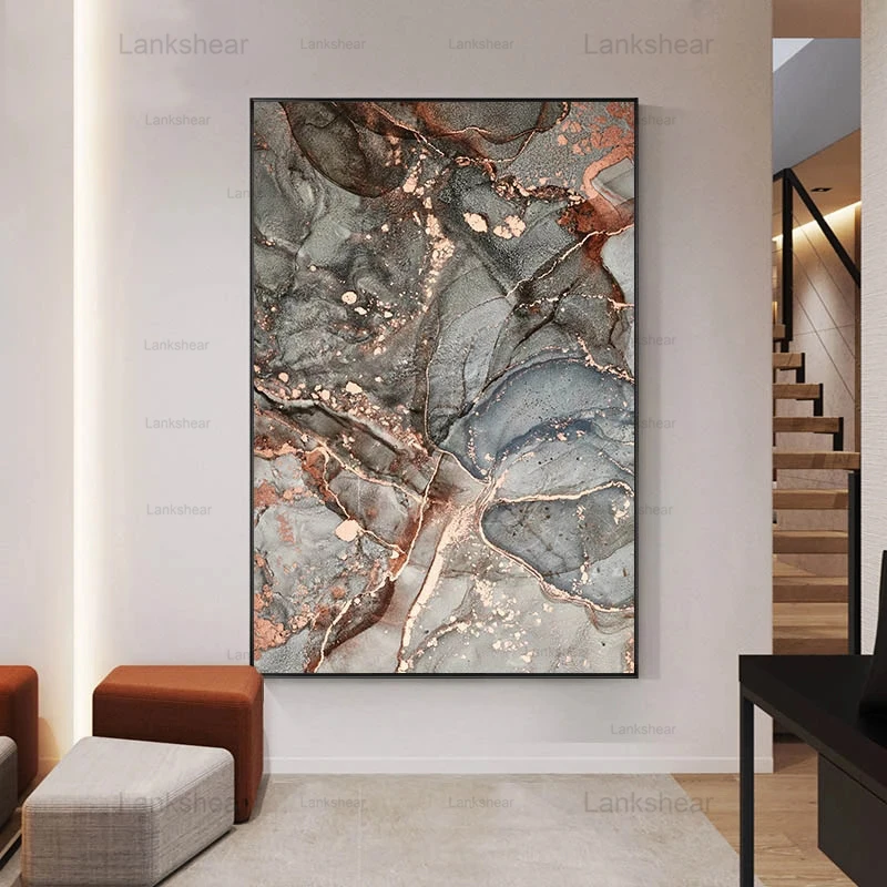 

Marble Texture Canvas Hd Posters and Prints Luxury Abstract Wall Art Painting Simplicity Contemporary Picture Home Decoration