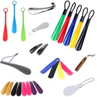 101111.515.5161928.530 см ПластикНержавеющаястальдревесины практичное рожок для обуви ложка обувь подъемник инструмент 12 шт.