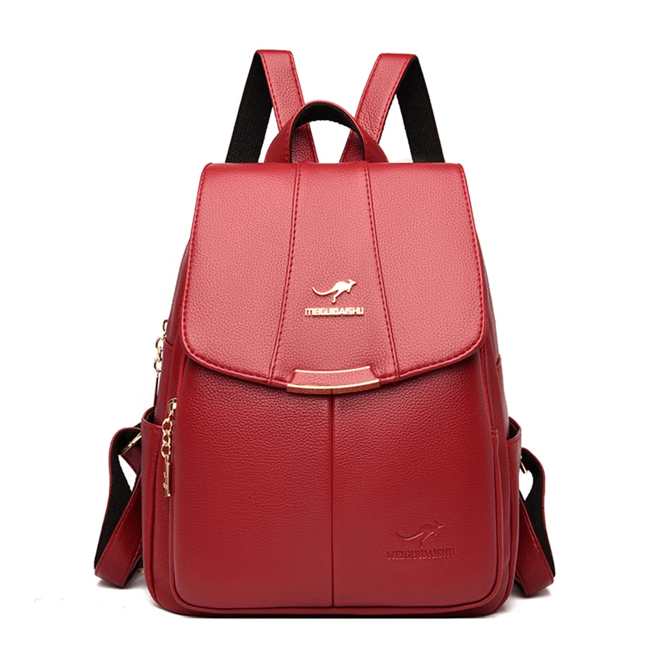 

Высококачественные рюкзаки из искусственной кожи для школы для девочек-подростков, повседневные женские школьные сумки, вместительный дор...