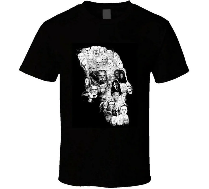 Новый крутой страшный ужас фильм иконы череп футболка США Размер S M L XL 2XL 3XL Ha1 с