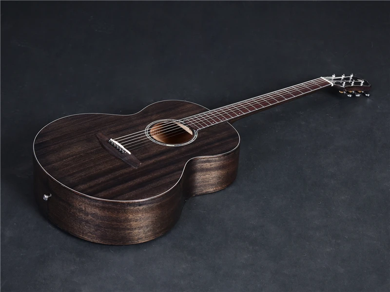 MOLLO M-S1, брендовая Акустическая гитара из красного дерева, акустическая гитара, акустическая электрогитара s