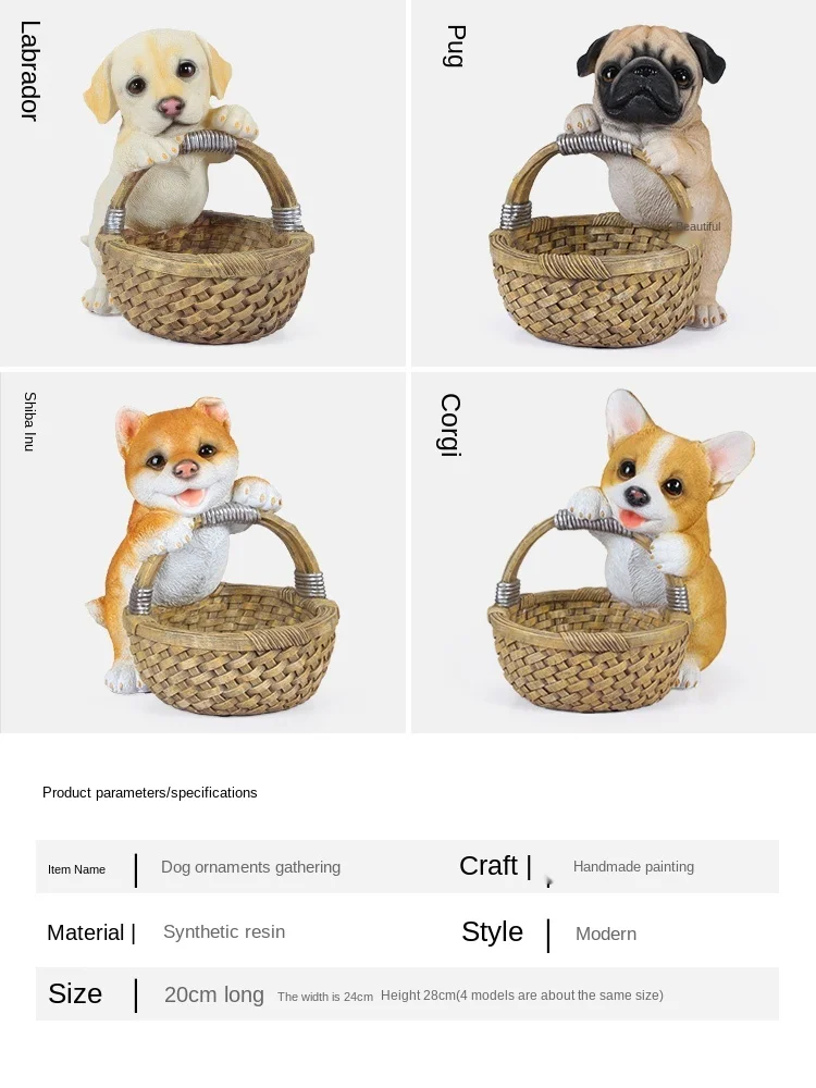 

Beautiful practical entrance storage box living room shoe cabinet resin material ornaments creative gift box