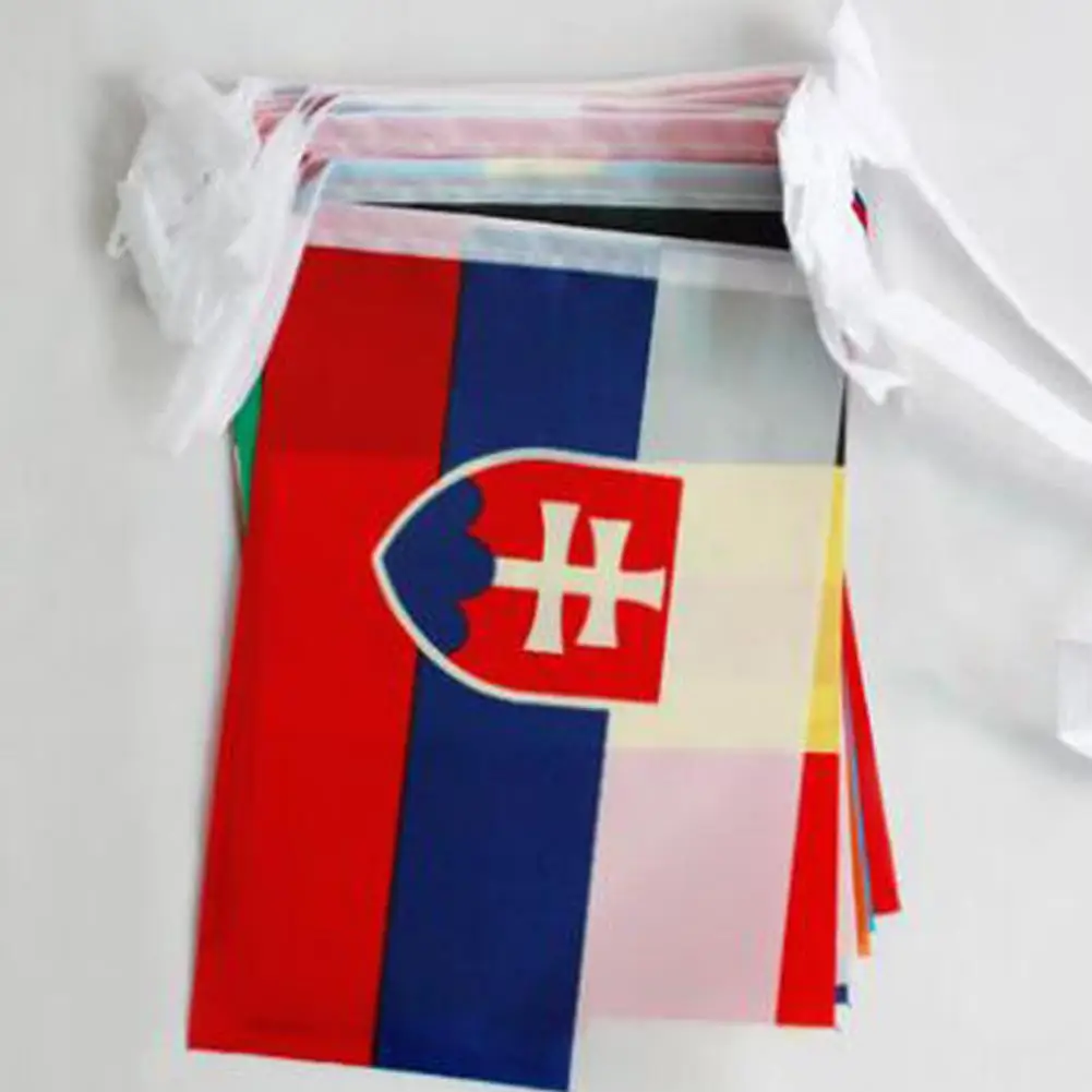 

Bunting Eco-friendly Easy to Install Polyester Garland Hanging Banner for Garden