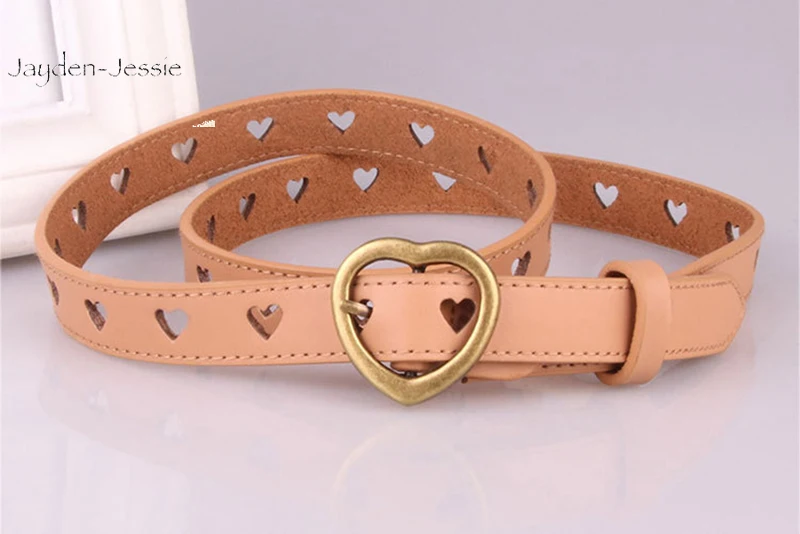 Новинка 2020 Модный женский ремень из натуральной кожи с узором в виде сердца