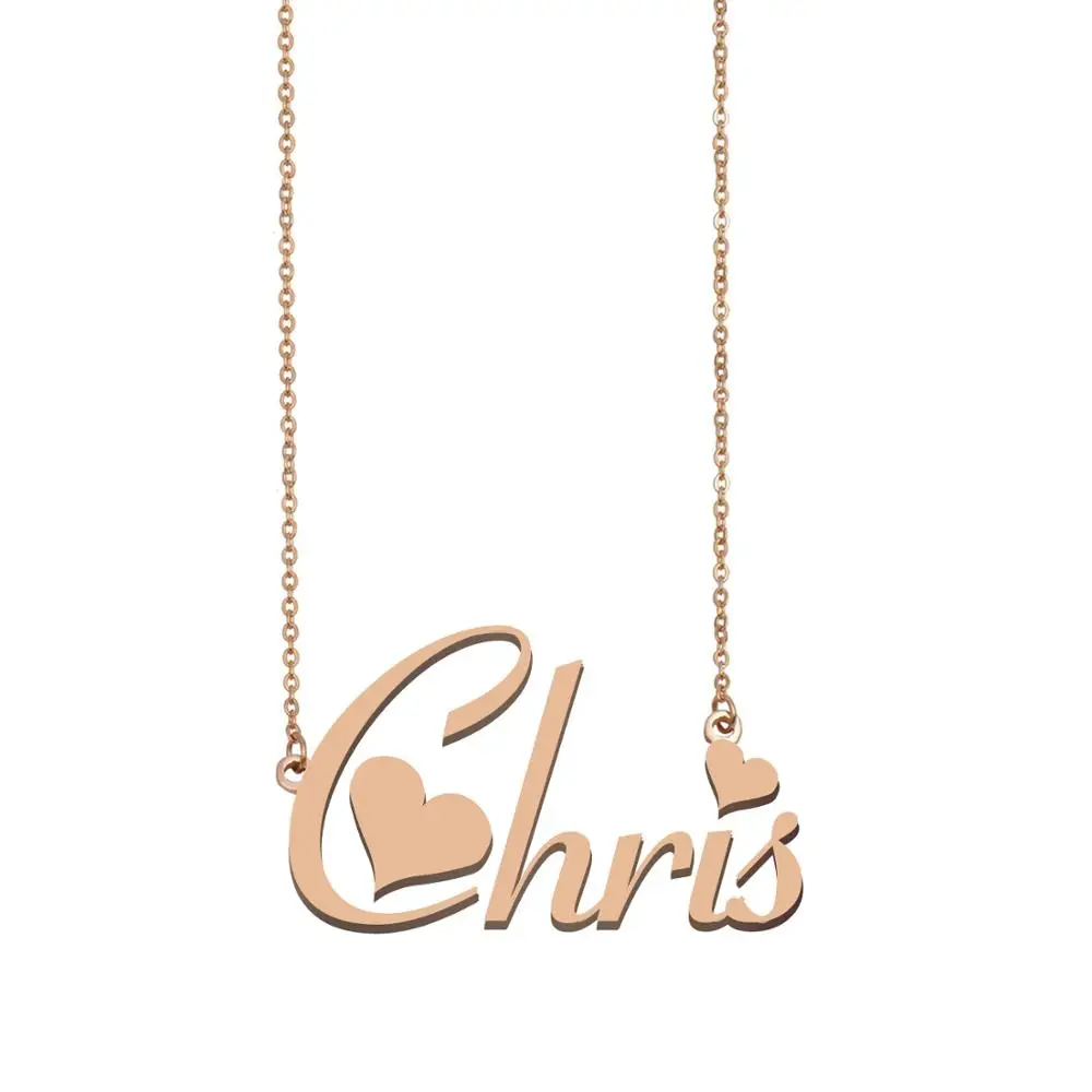 

Chris NAME Necklace, Custom Name Necklace for Women Girls Best Friends Birthday Wedding Christmas Mother Days Gift