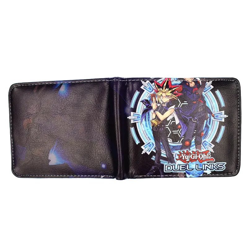 Мультфильм Yu Gi Oh короткий кошелек Высокое качество PU мужской кошелек мальчик кошельки для монет