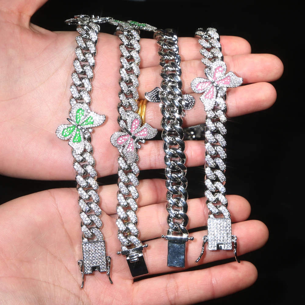 Ожерелье-чокер с радужной эмалью в стиле хип-хоп 12 мм | Украшения и аксессуары