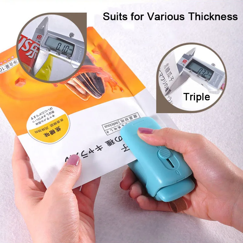 

Portable Mini Sealer Home Heat Bag Plastic Sealer Poly Bag Plastic Film Sealing Machine Capper Food Saver Household Handheld