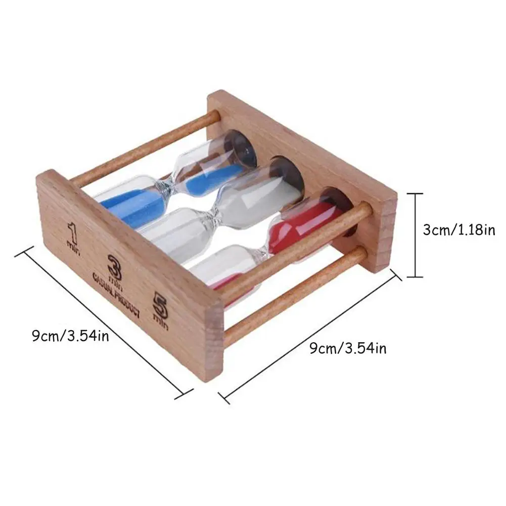 

1/3/5 Minutes Wood Frame Hourglass Sand Clock Timer For Home Table Tea Decoration Toys Xmas Birthday Gift Ornaments