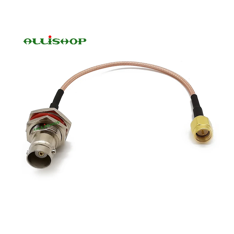 Фото ALLISHOP Радиочастотный кабель SMA штепсельная Вилка для BNC Female Bulkhead RG316D двойной ALLISHOP Радиочастотный кабель SMA штепсельная Вилка для BNC Female Bulkhead RG316D двойной