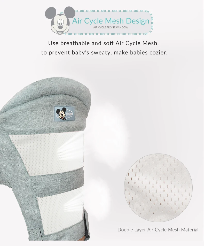 Disney Ergonomic Baby Carrier Multifunction Backpack Kid Carriage Toddler Baby Sling Wrap Suspenders Breathable Infant Carrier
