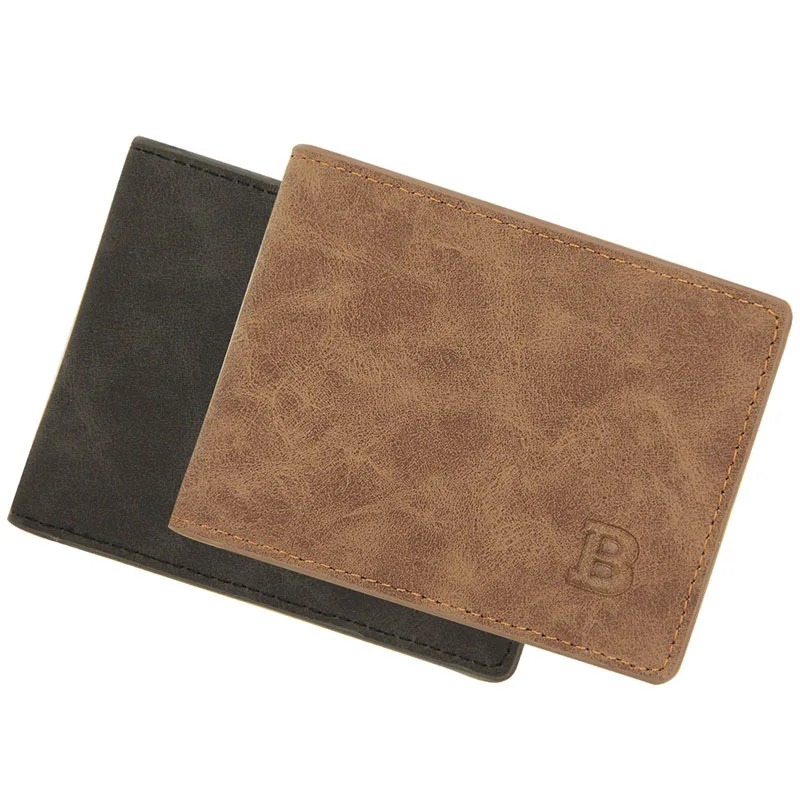 

Men's Wallet Retro Leather Wallets Matte Bifold Purse Travel Passport ID Card Cover Holder Case Protector Organizer Wallet