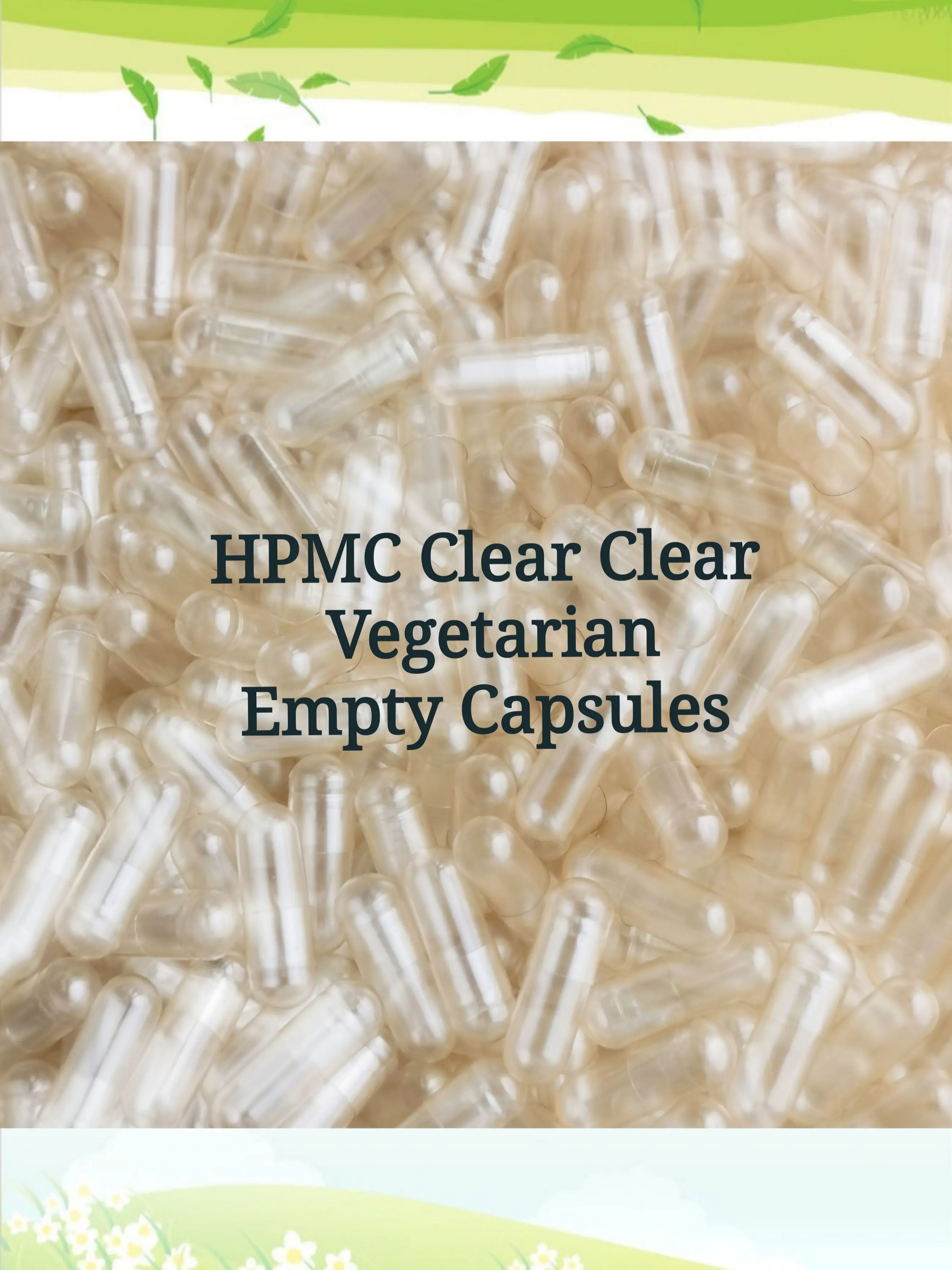 

0# 5000pcs!Clear transparent HPMC Vegetable empty capsules,vegetarian capsules! (closed pr seperated capsules available!)