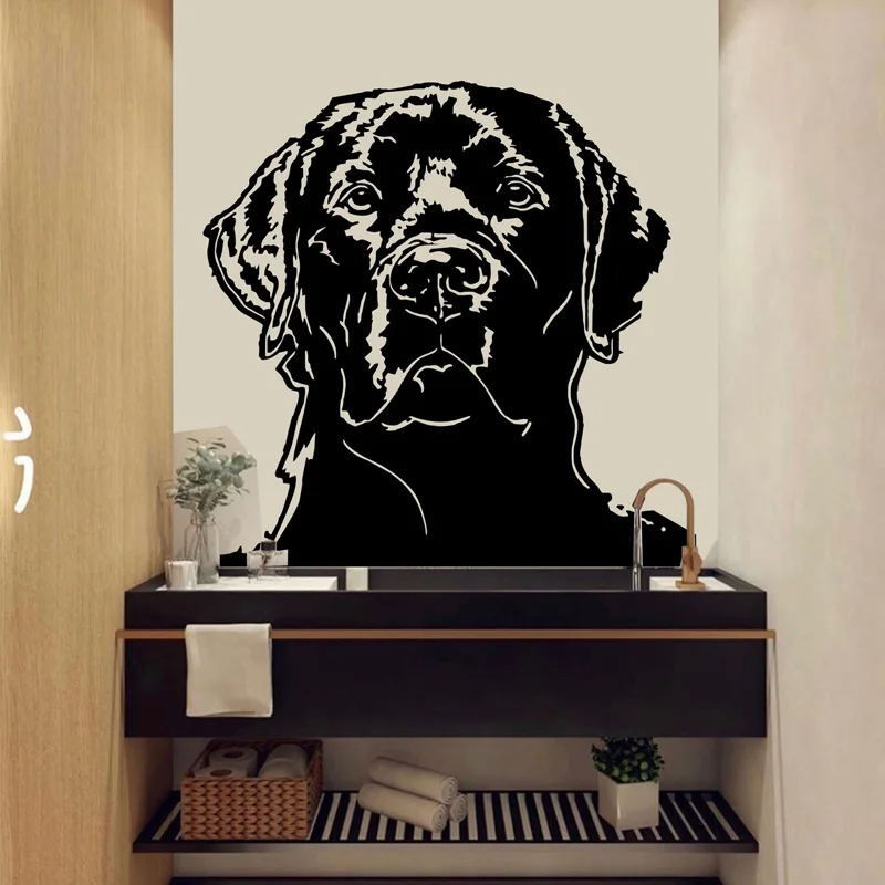 

Labrador Dog wall decal Dog decor Dog kids wall art Decal Lover Animals wall decal Dog Wall Bathroom Decals Stickers Vinyl 2358