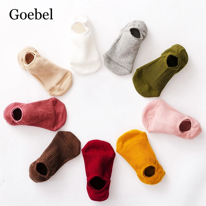 5 пар/лот = 10 шт. женские невидимые летние носки хлопковые короткие школьные