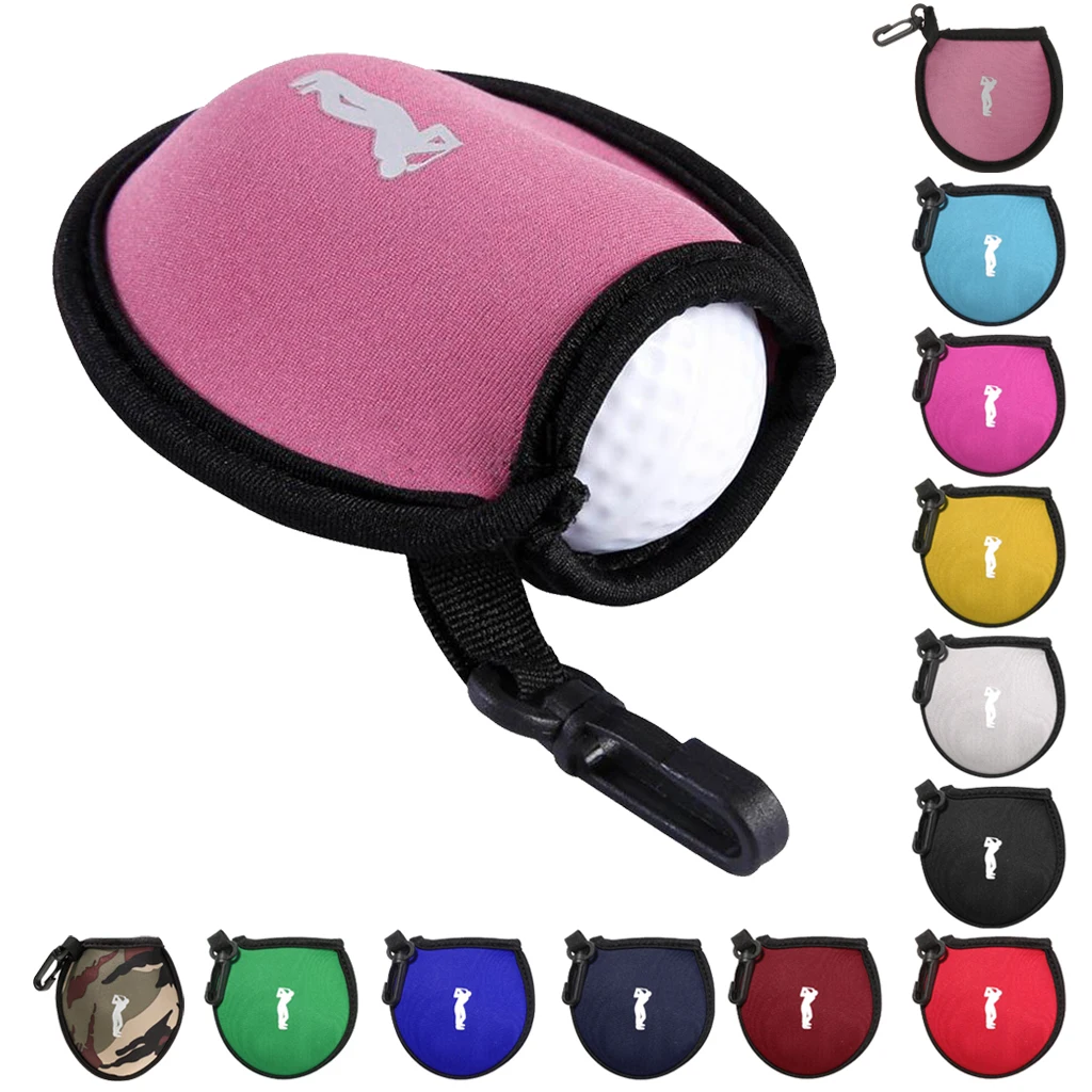 

Portable Neoprene Golf Ball Bag 2 Balls Holder Storage Pouch Golf Accessory