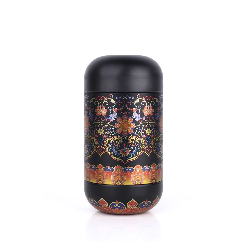 Black Size M Металлический пепел урна для кремационная зола держатель памятник человеческих животных маленьких животных Железный материал Собака Кошка Птица погребальная урна Keepsake - Цвет: Black Size M