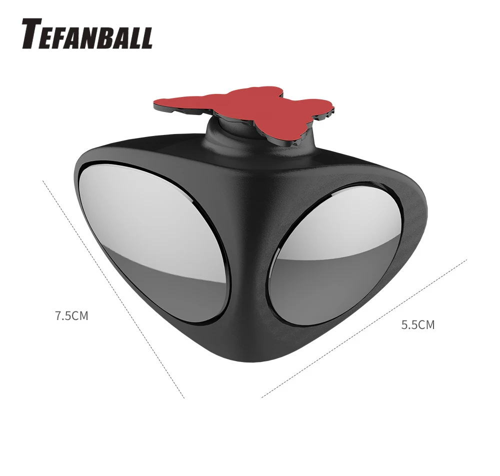 Выпуклое зеркало с поворотом на 360 градусов регулируемое заднего вида для слепых