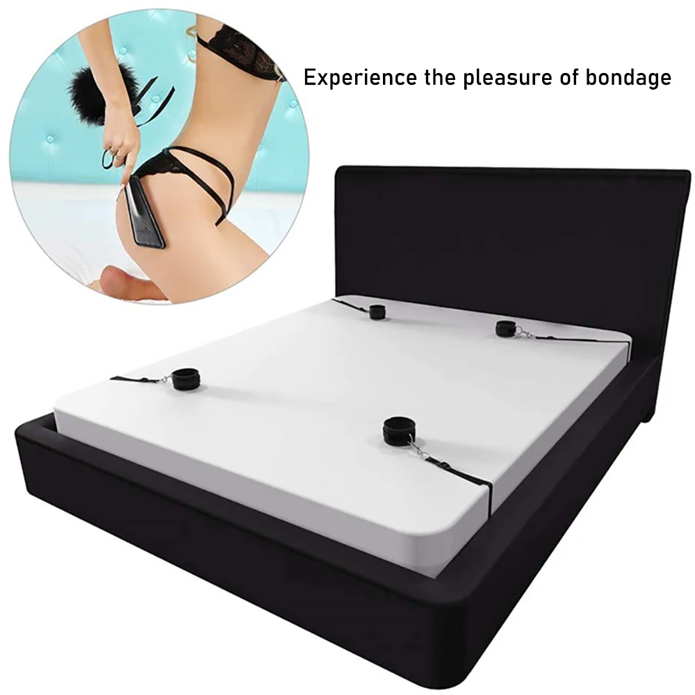 Bed BDSM Bondage Restraints Sex Flirting Handcuffs Limbs Bound Set Couples Fetish Training Slave SM Game Toys | Красота и здоровье