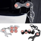 Колпачки на стержни клапана автомобиля с гаечным ключом, 4 шт.