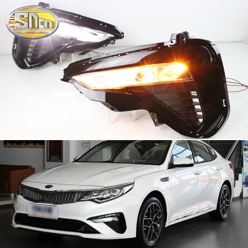 

1pair For Kia K5 Optima 2019 2020 LED DRL Daytime Running Light Daylight Signal fog lamp Styling Auto Drive lights