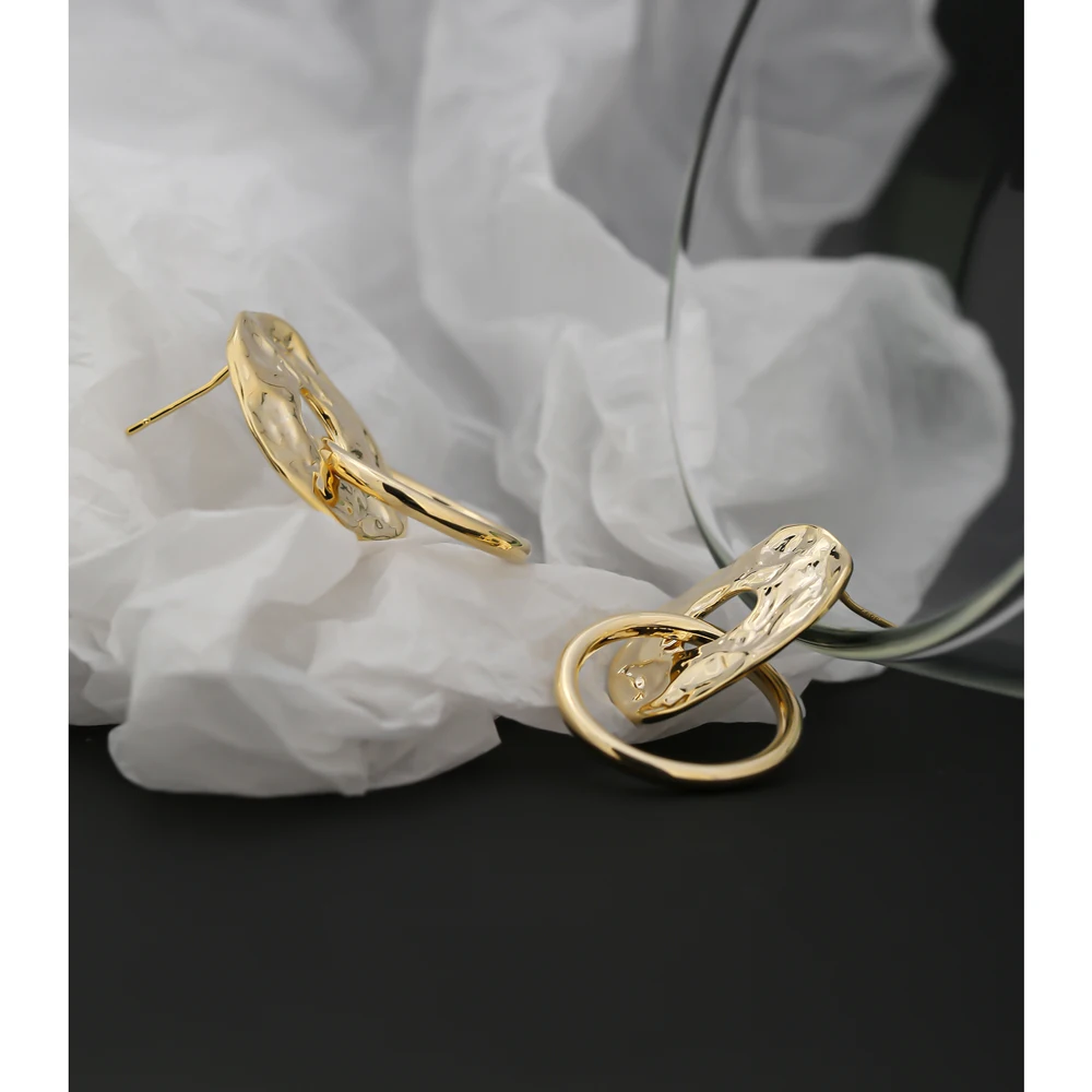 YMYW стильные уникальные дизайнерские круглые геометрические висячие серьги из