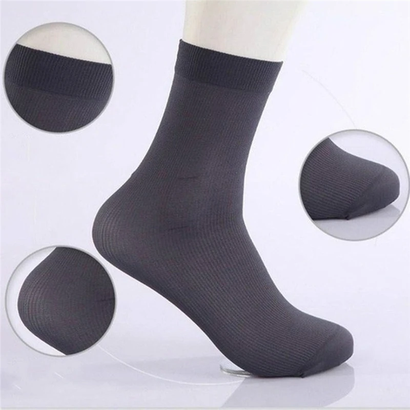 

10 Pairs/pack Men Socks Summer Business Solid Color Breathabel Thin Fashion Male Ankle Length Socks High Quality New