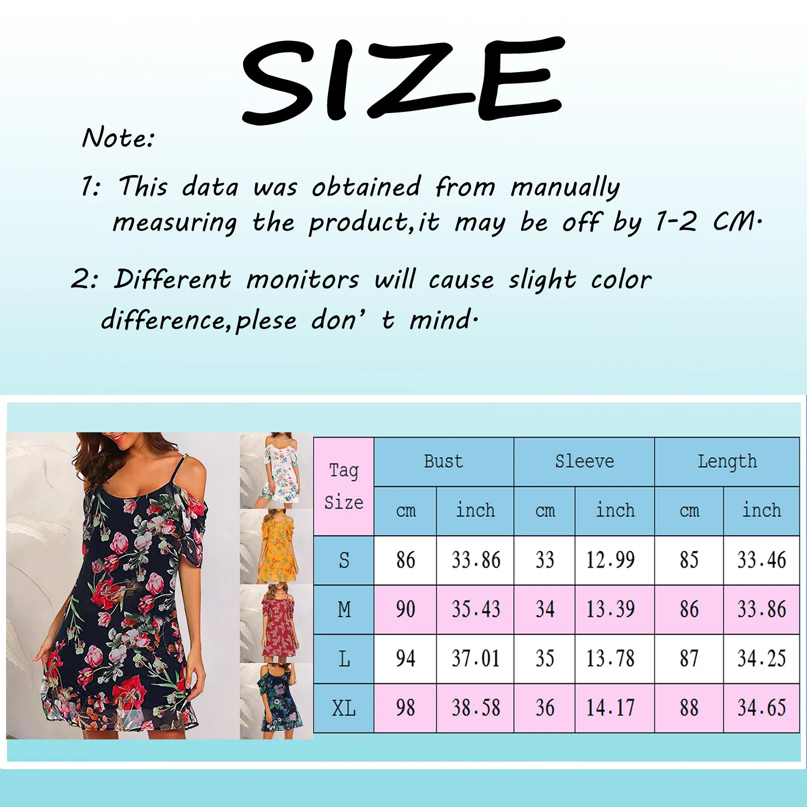 

Casual Off-Shoulder Summer Dresses Woman 2021 New Floral Printed Cold Shoulder Loose Short Dress Korean Streetwear Midi Dress