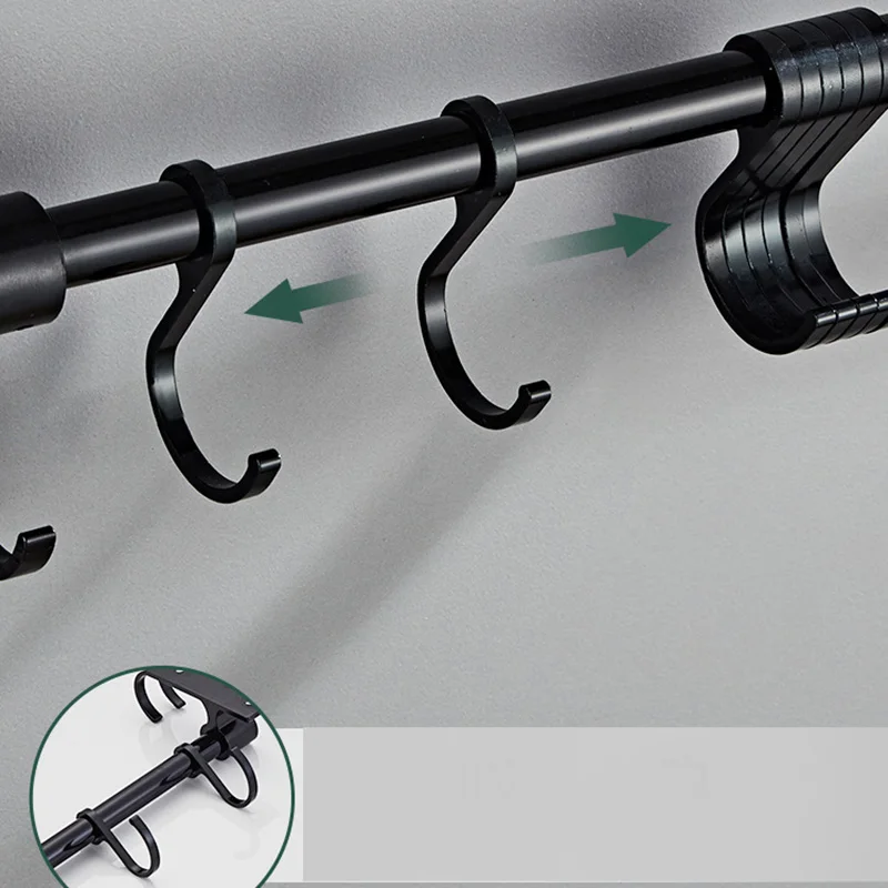 Алюминиевая настенная подставка для кухонной утвари держатель инструментов