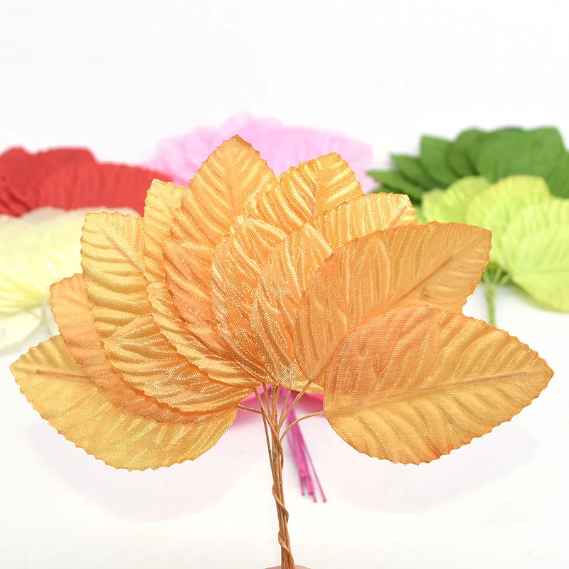 40/100/200 шт Искусственные розовые листья Пластик шелк Leafe украшение на свадьбу День рождения, подарок на Рождество, украшение из искусственных цветов для DIY ВЕНОК для дома украшения