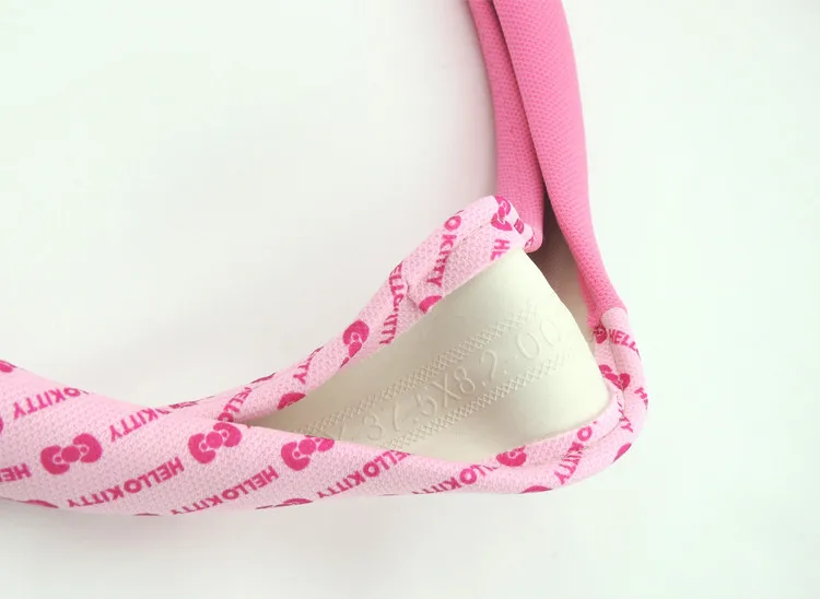 Автомобильные аксессуары мультфильм розовый hello kitty Руль крышка натуральный каучук здоровый дышащий Универсальный 38 см для женщин и девочек