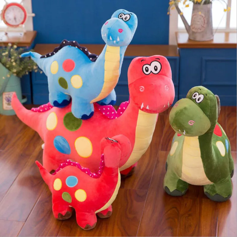 Милые пятнистые шеи динозавры Плюшевые игрушки Куклы Kawaii тираннозавр куклы