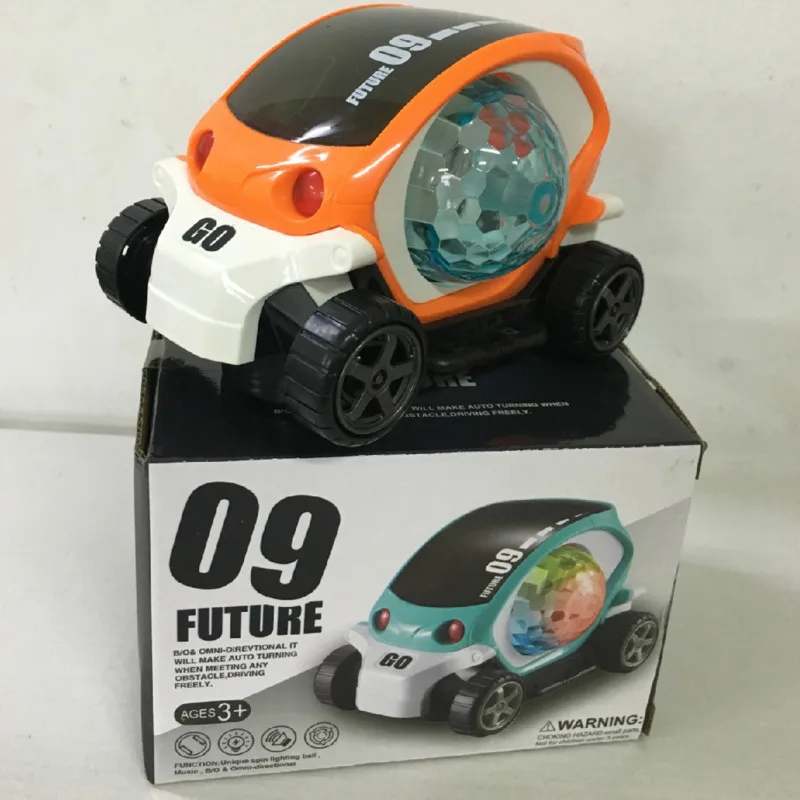 3D крутой музыкальный мультяшный автомобиль игрушечный электрический с колесами