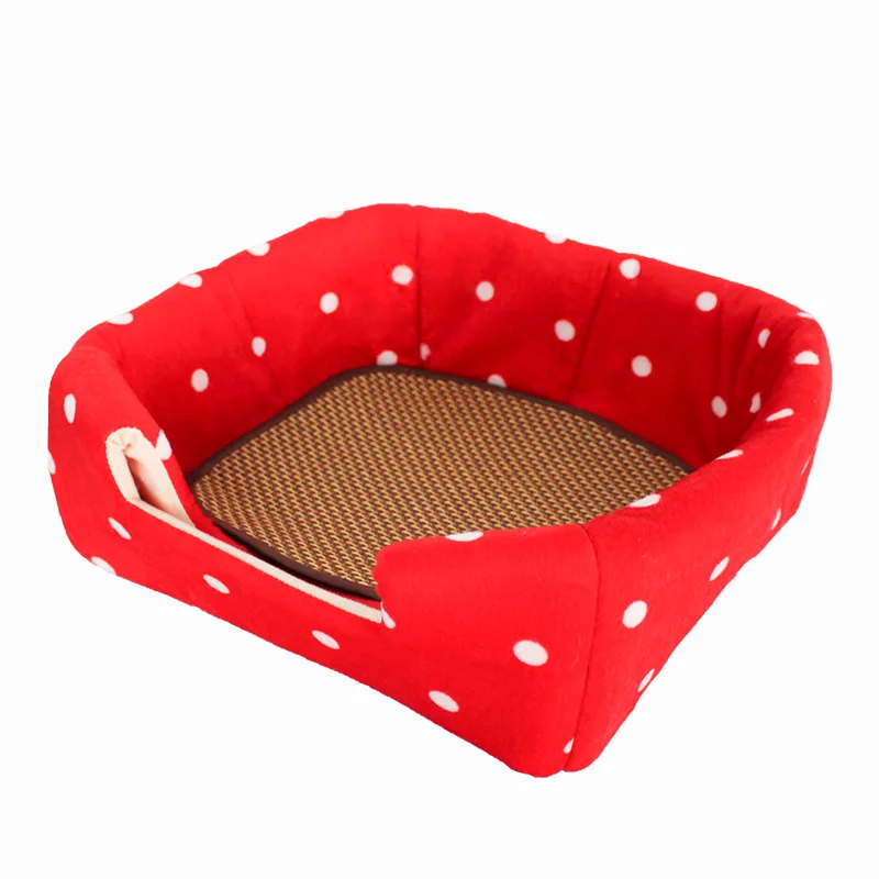 Мягкая яркая палатка в виде клубники модная тёплая кровать для щенка домик