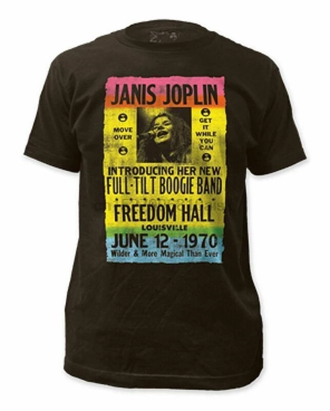 Футболка с изображением Дженис Джоплин Freedom Hall|Мужские футболки| |