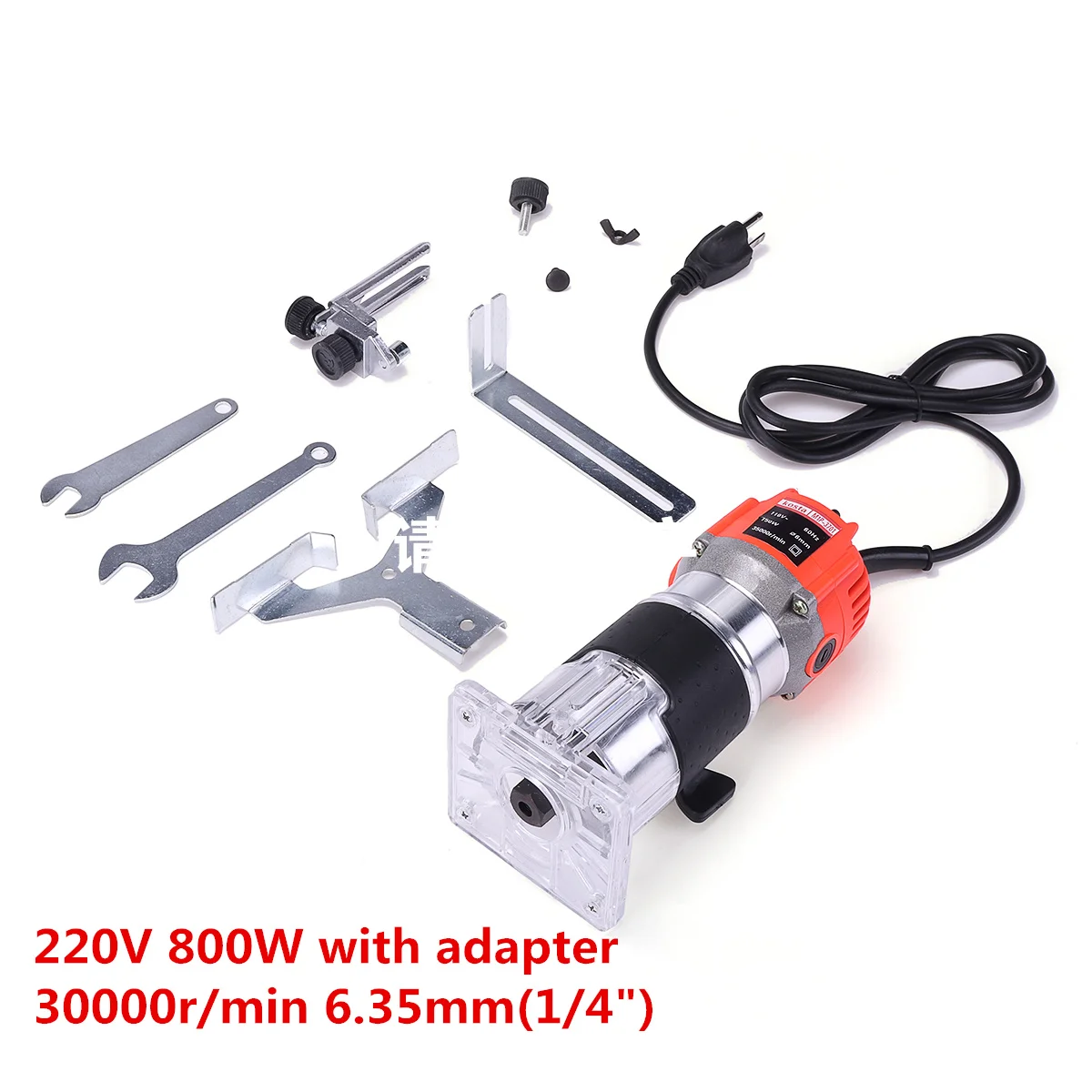 220V 800W Drillpro 750/800 Вт Электрический триммер для деревообработки 220 В/110 В 30000 об/мин долбежный обрезной станок фрезерный станок гравировка+ 15 шт. фрезы - Цвет: 220V 800W