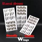 Королевский Sissi 108 шт. в наборе Супер реалистичные взрослые крылья мухи stonefly  caddis подвязывание крыльев приманки на форель для ловли нахлыстом материалы для подвязки