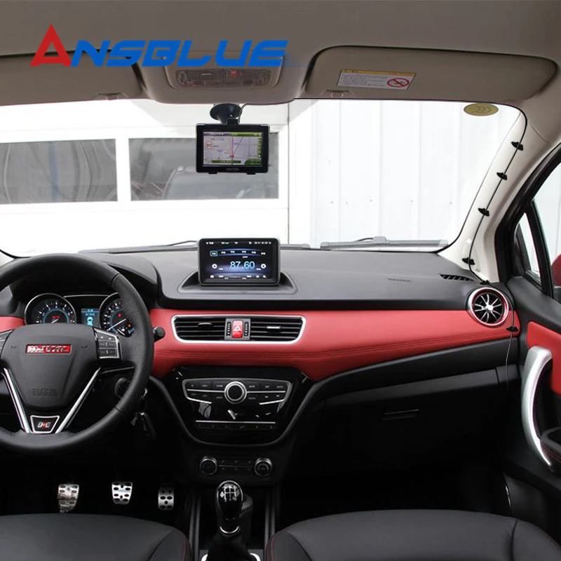 8 шт./компл. автомобильный Внутренний Трос с клеевым кабелем зажим для наушников