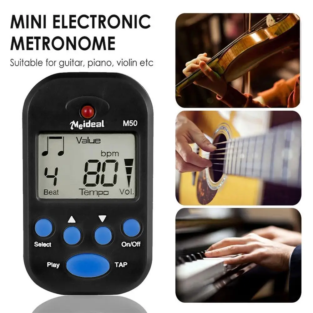 

Guitar Electronic Metronome With Display Mini Metronome For Piano Violin Guitar