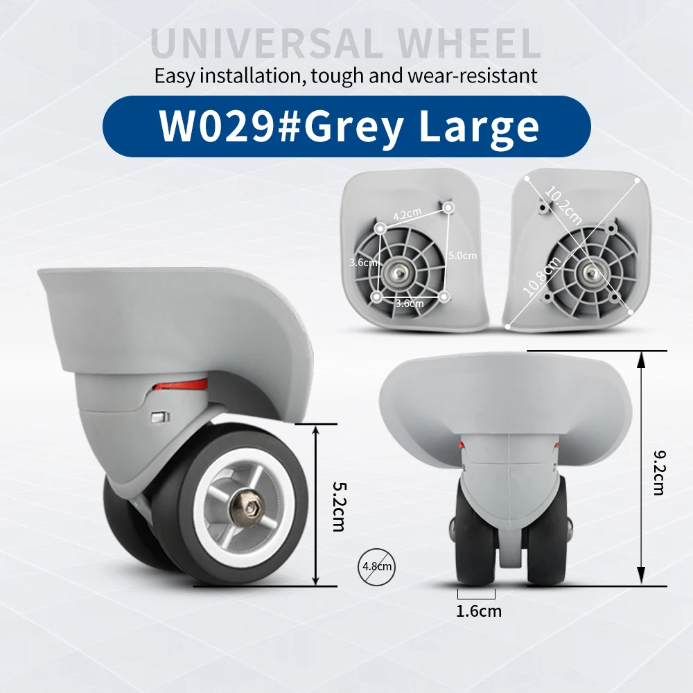 TANGYIPIN W029 Universal wheel trolley box travel luggage aluminum box hard shell box accessories caster repair durable wheels