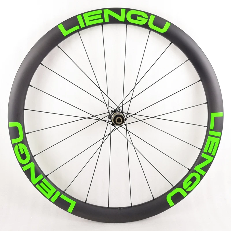 LIENGU 1330g 700C 42 мм бескамерный Асимметричный дорожный диск велосипедная углеродная