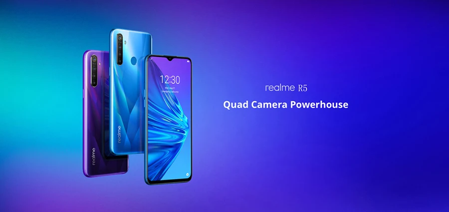 EU версия OPPO Realme 5 6,5 ''3/4 ГБ Оперативная память 64/128 ГБ Встроенная память Snapdragon 665 AIE Восьмиядерный 5000 мА/ч, 12MP+ 13MP Quad камеры мобильного телефона